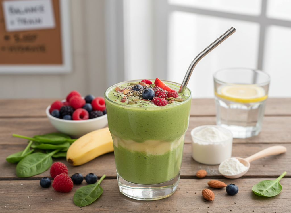 Many people add too much sugar or rely only on protein powder. A smoothie should be balanced, not just protein. Also, drinking protein smoothies without training won’t build muscle. Combine them with proper workouts, sleep, and hydration for real results.